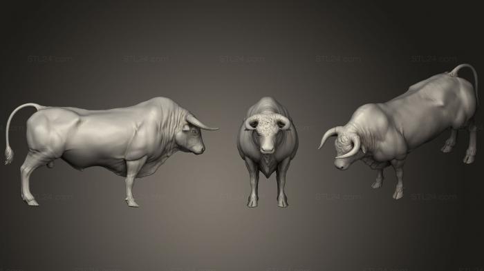 Статуэтки животных (Бычий объект, STKJ_1663) 3D модель для ЧПУ станка